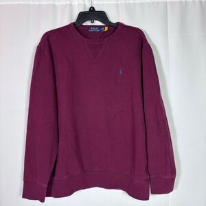 Polo Ralph Lauren, RL Fleece Burgundy Big Tall XLTG Classic Preppy Pony Cozy